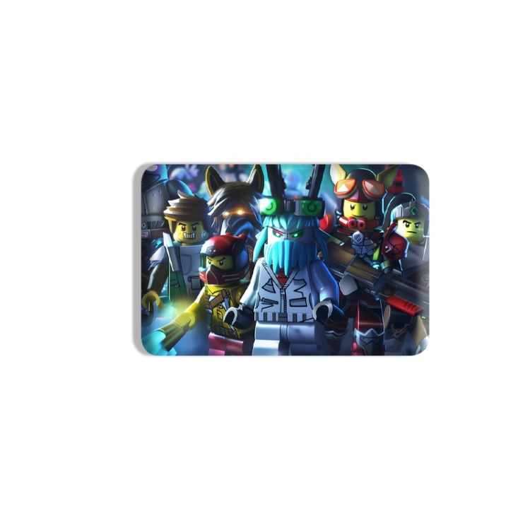 Roblox Anime square tinplate badge chest badge 4X6CM price for 5 pcs