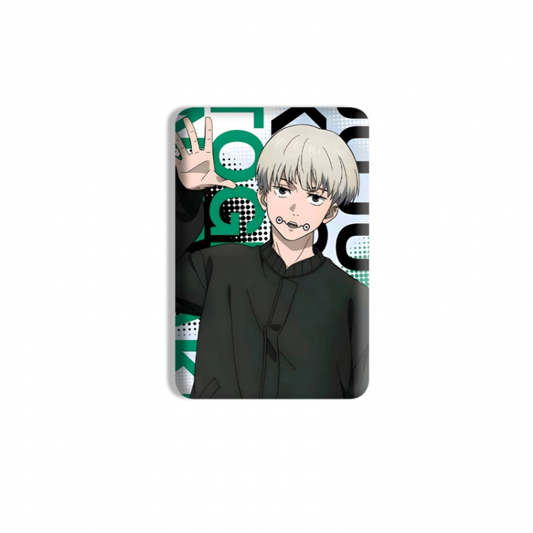 Jujutsu Kaisen Anime square tinplate badge chest badge 4X6CM price for 5 pcs