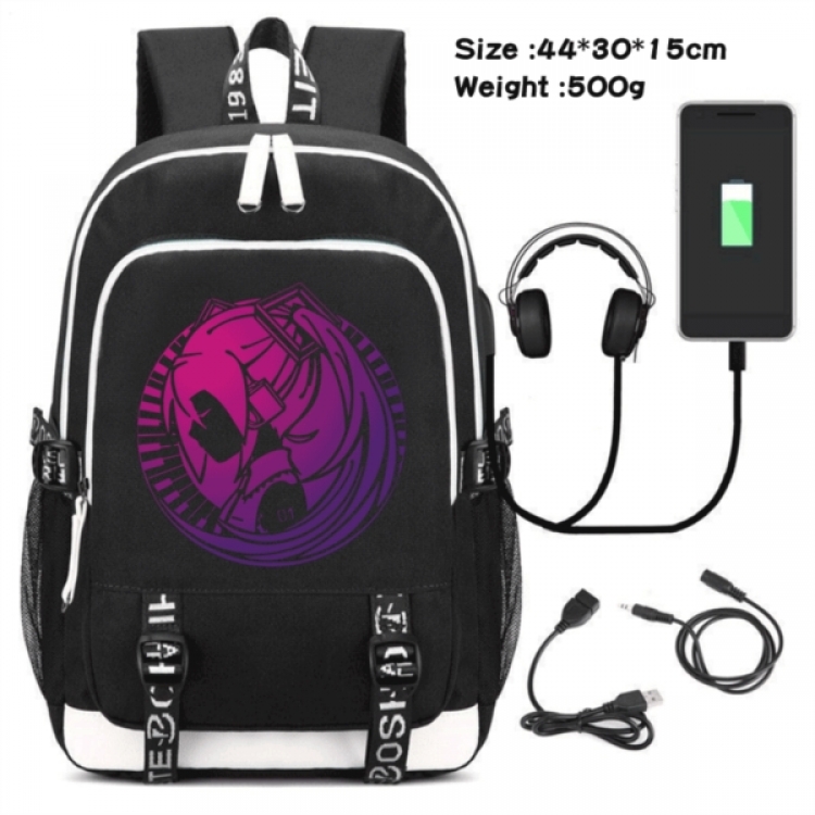 Hatsune Miku Game Canvas Backpack Waterproof School Bag 44X30X15CM 500G