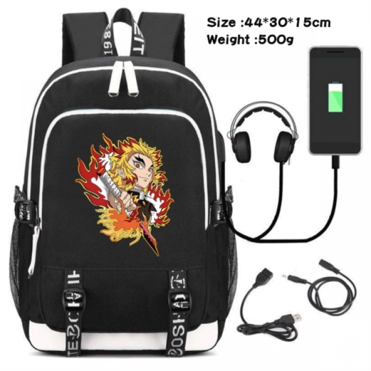 Demon Slayer Kimets Game Canvas Backpack Waterproof School Bag 44X30X15CM 500G