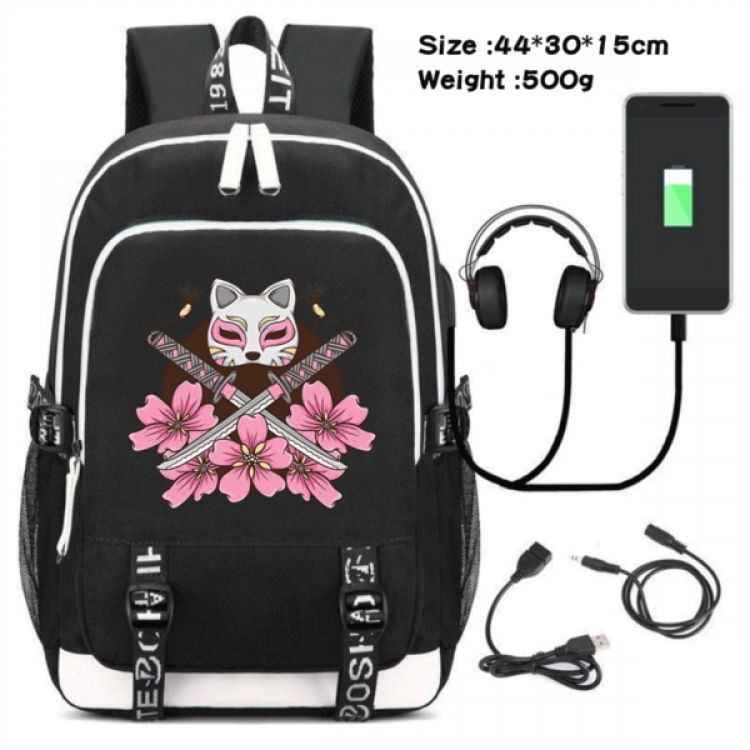 Demon Slayer Kimets Game Canvas Backpack Waterproof School Bag 44X30X15CM 500G