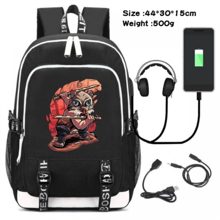 Demon Slayer Kimets Game Canvas Backpack Waterproof School Bag 44X30X15CM 500G