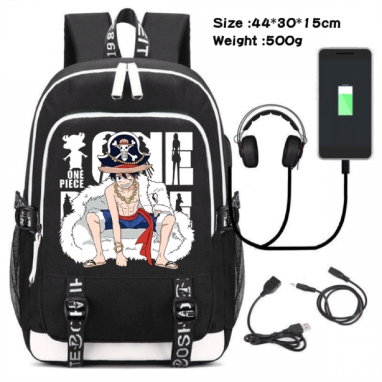 One Piece Game Canvas Backpack Waterproof School Bag 44X30X15CM 500G