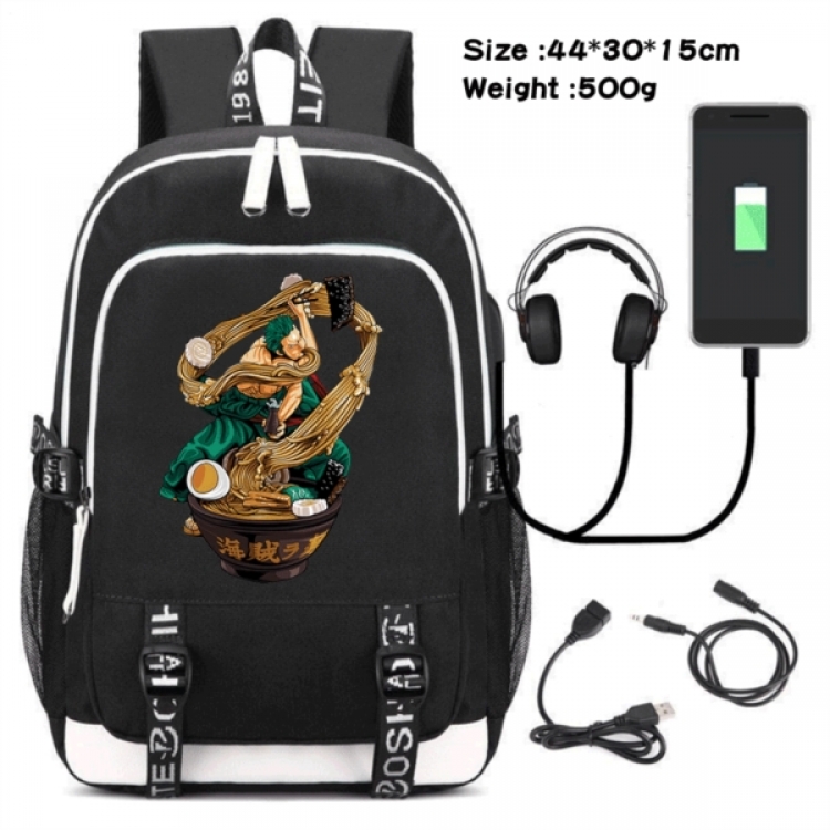 One Piece Game Canvas Backpack Waterproof School Bag 44X30X15CM 500G