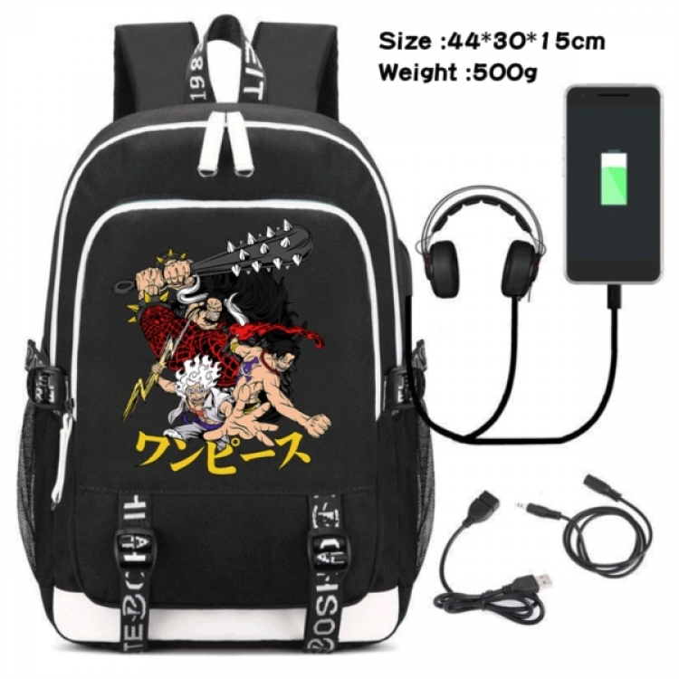 One Piece Game Canvas Backpack Waterproof School Bag 44X30X15CM 500G