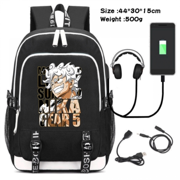 One Piece Game Canvas Backpack Waterproof School Bag 44X30X15CM 500G