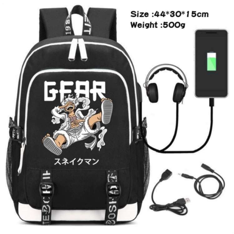 One Piece Game Canvas Backpack Waterproof School Bag 44X30X15CM 500G