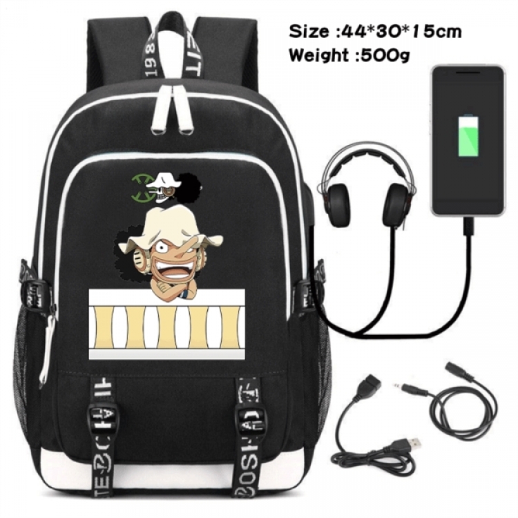 One Piece Game Canvas Backpack Waterproof School Bag 44X30X15CM 500G