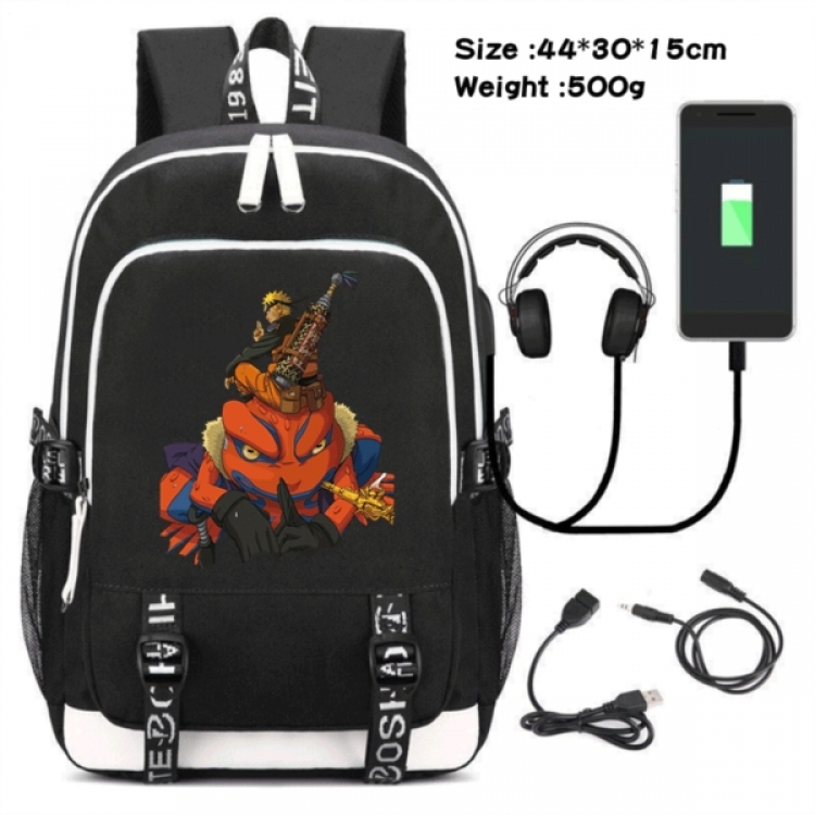 Naruto Game Canvas Backpack Waterproof School Bag 44X30X15CM 500G