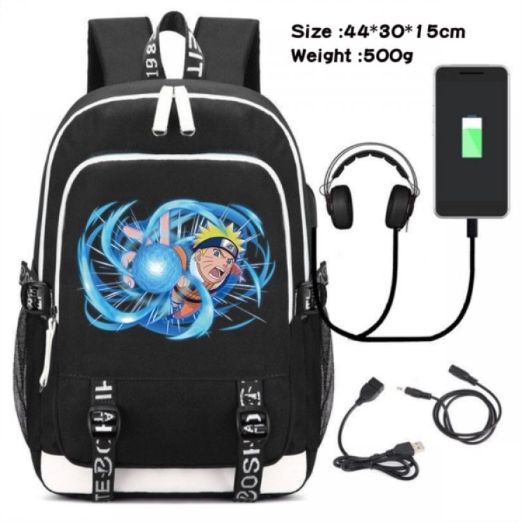 Naruto Game Canvas Backpack Waterproof School Bag 44X30X15CM 500G