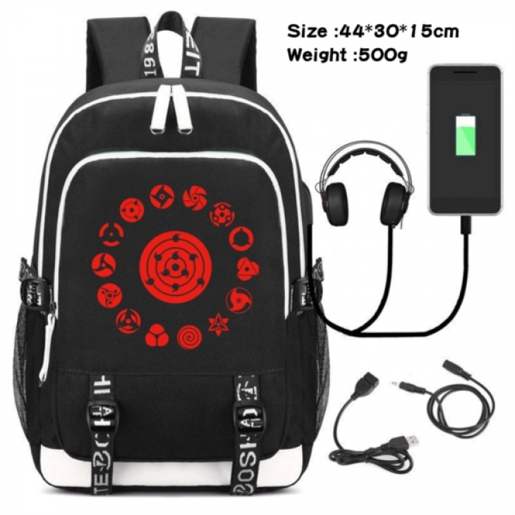 Naruto Game Canvas Backpack Waterproof School Bag 44X30X15CM 500G