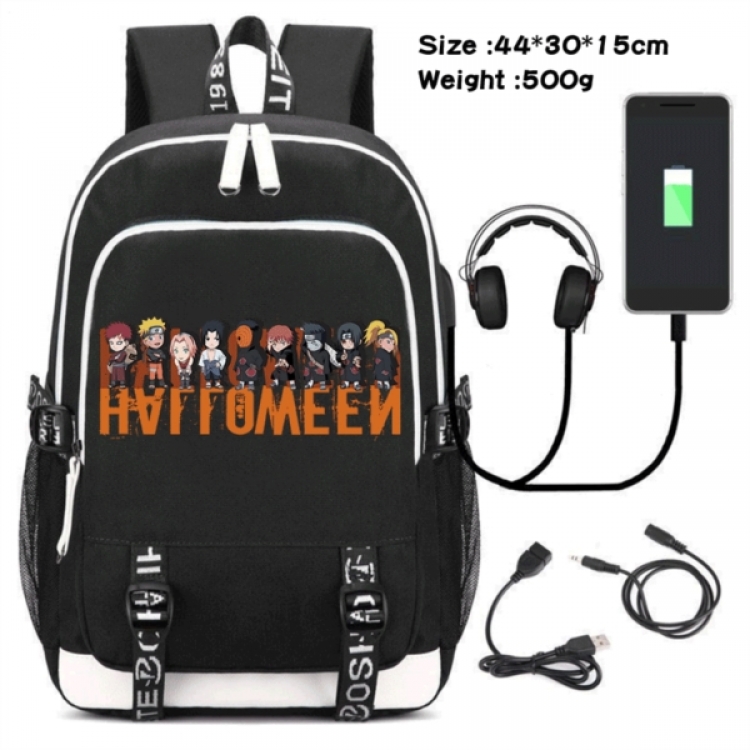 Naruto Game Canvas Backpack Waterproof School Bag 44X30X15CM 500G