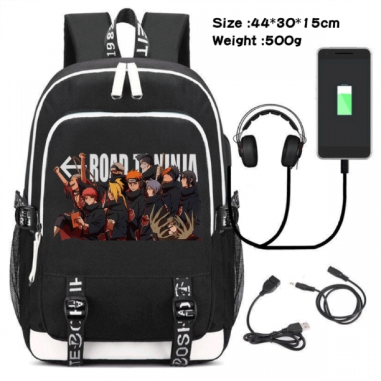 Naruto Game Canvas Backpack Waterproof School Bag 44X30X15CM 500G