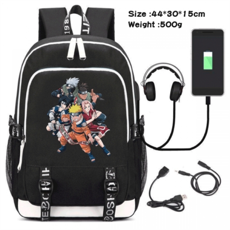 Naruto Game Canvas Backpack Waterproof School Bag 44X30X15CM 500G