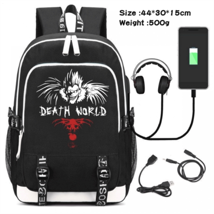 Death note Game Canvas Backpack Waterproof School Bag 44X30X15CM 500G