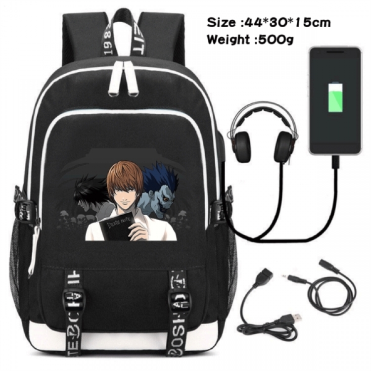 Death note Game Canvas Backpack Waterproof School Bag 44X30X15CM 500G