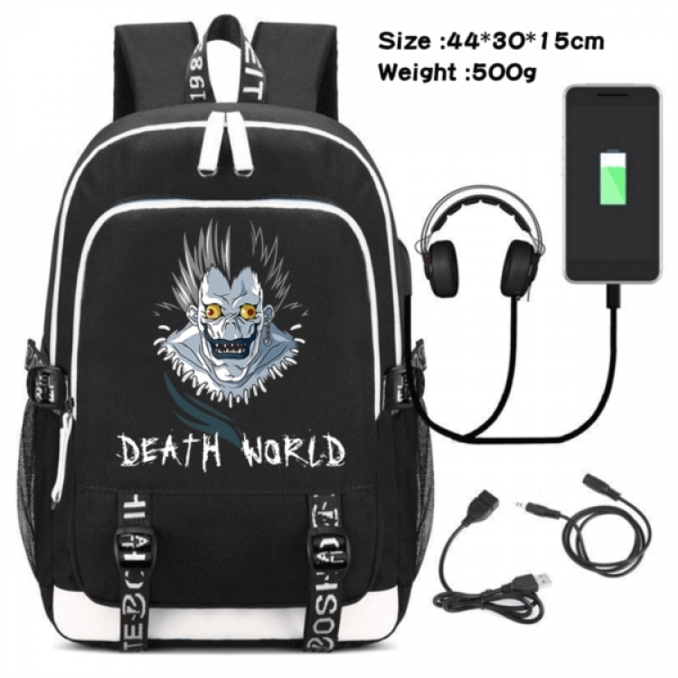 Death note Game Canvas Backpack Waterproof School Bag 44X30X15CM 500G