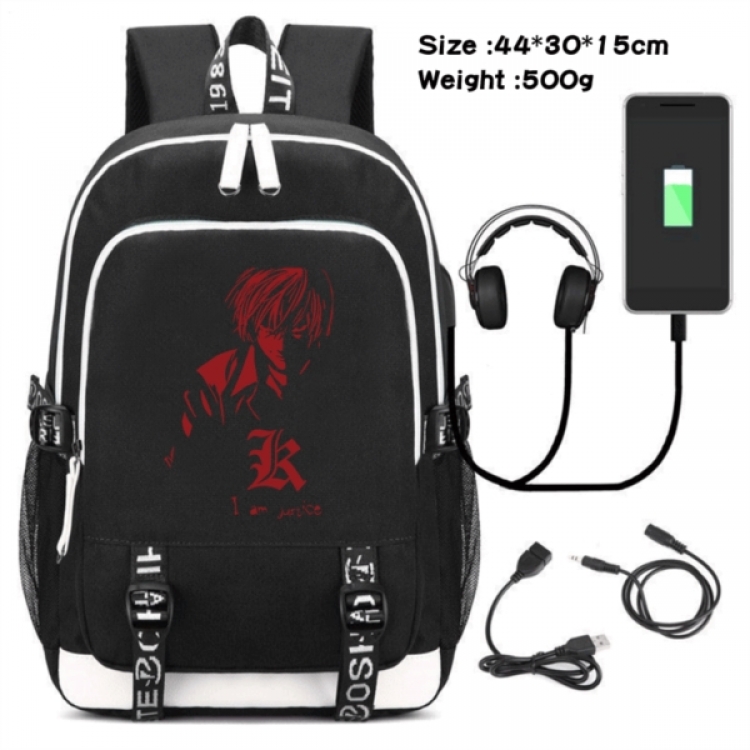 Death note Game Canvas Backpack Waterproof School Bag 44X30X15CM 500G