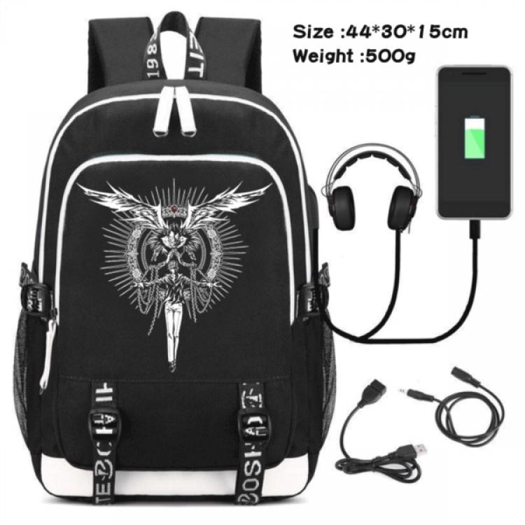 Death note Game Canvas Backpack Waterproof School Bag 44X30X15CM 500G