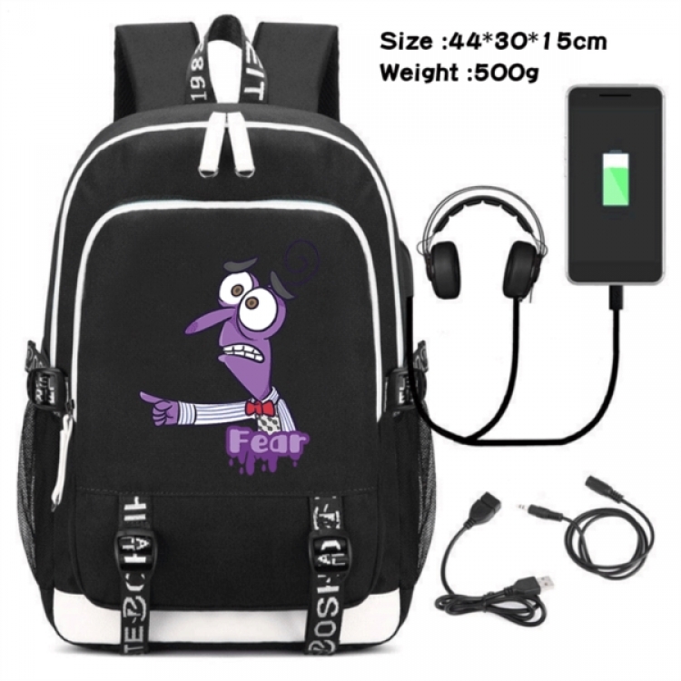 Inside Out  Game Canvas Backpack Waterproof School Bag 44X30X15CM 500G