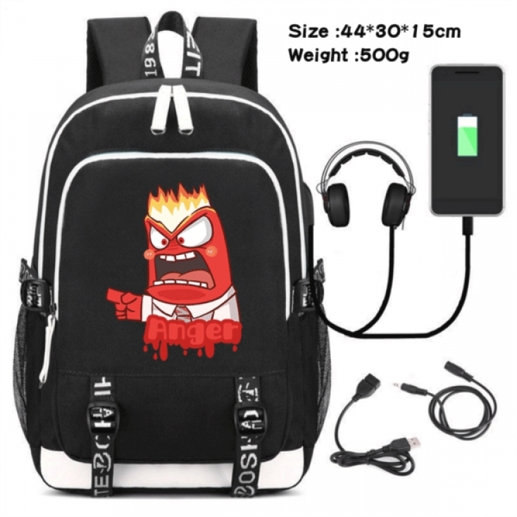 Inside Out  Game Canvas Backpack Waterproof School Bag 44X30X15CM 500G