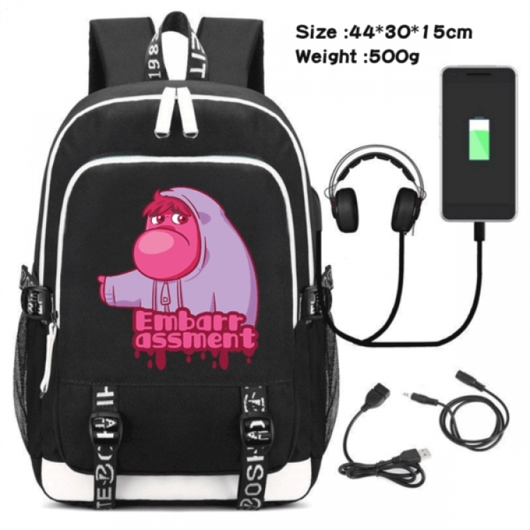 Inside Out  Game Canvas Backpack Waterproof School Bag 44X30X15CM 500G