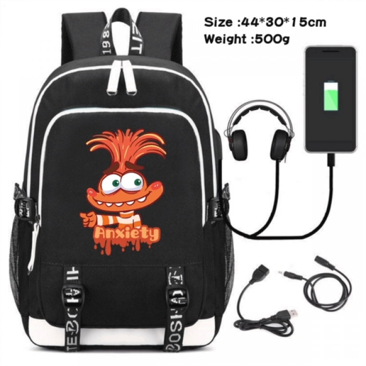 Inside Out  Game Canvas Backpack Waterproof School Bag 44X30X15CM 500G