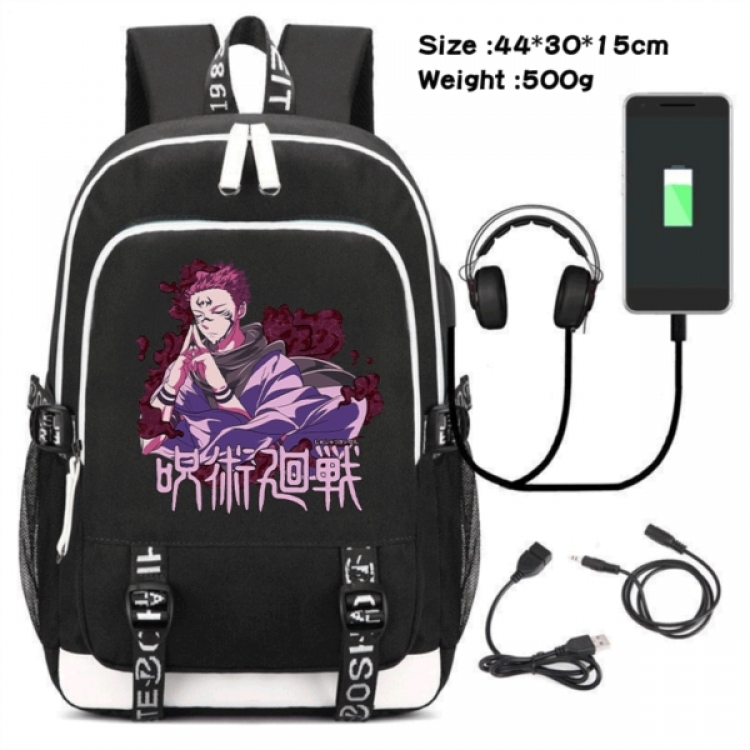 Jujutsu Kaisen Game Canvas Backpack Waterproof School Bag 44X30X15CM 500G