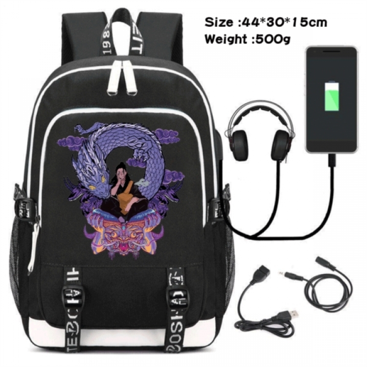 Jujutsu Kaisen Game Canvas Backpack Waterproof School Bag 44X30X15CM 500G