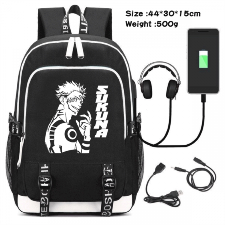 Jujutsu Kaisen Game Canvas Backpack Waterproof School Bag 44X30X15CM 500G