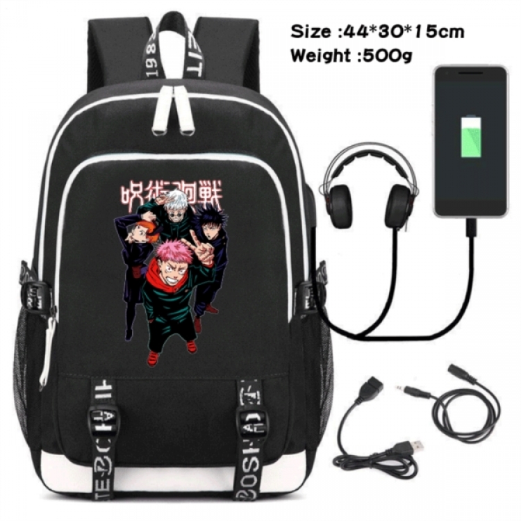 Jujutsu Kaisen Game Canvas Backpack Waterproof School Bag 44X30X15CM 500G