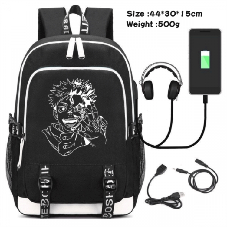 Jujutsu Kaisen Game Canvas Backpack Waterproof School Bag 44X30X15CM 500G