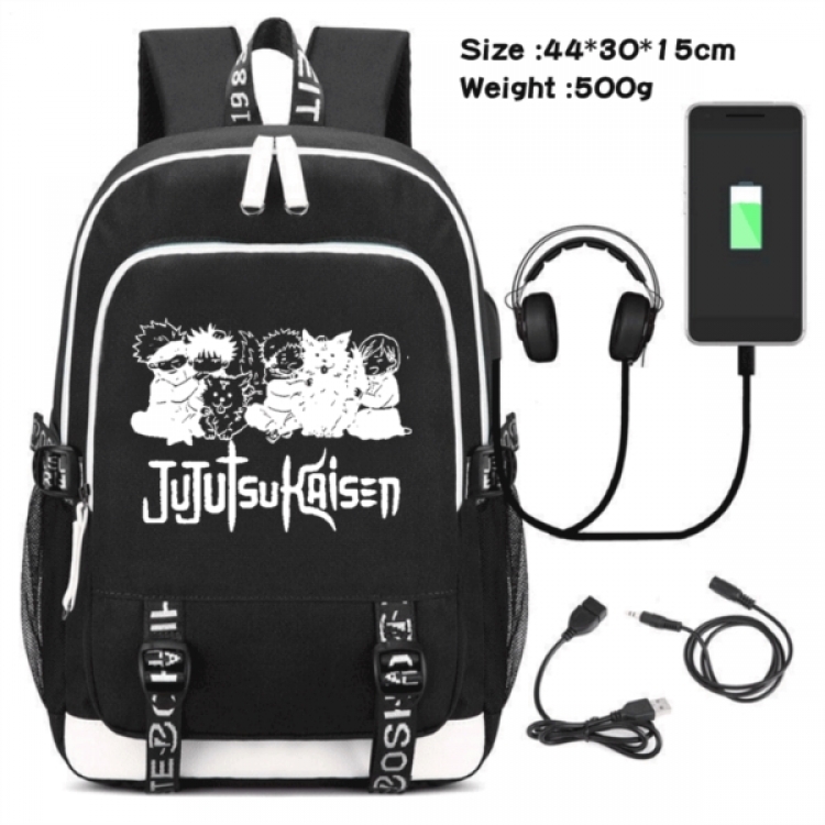 Jujutsu Kaisen Game Canvas Backpack Waterproof School Bag 44X30X15CM 500G