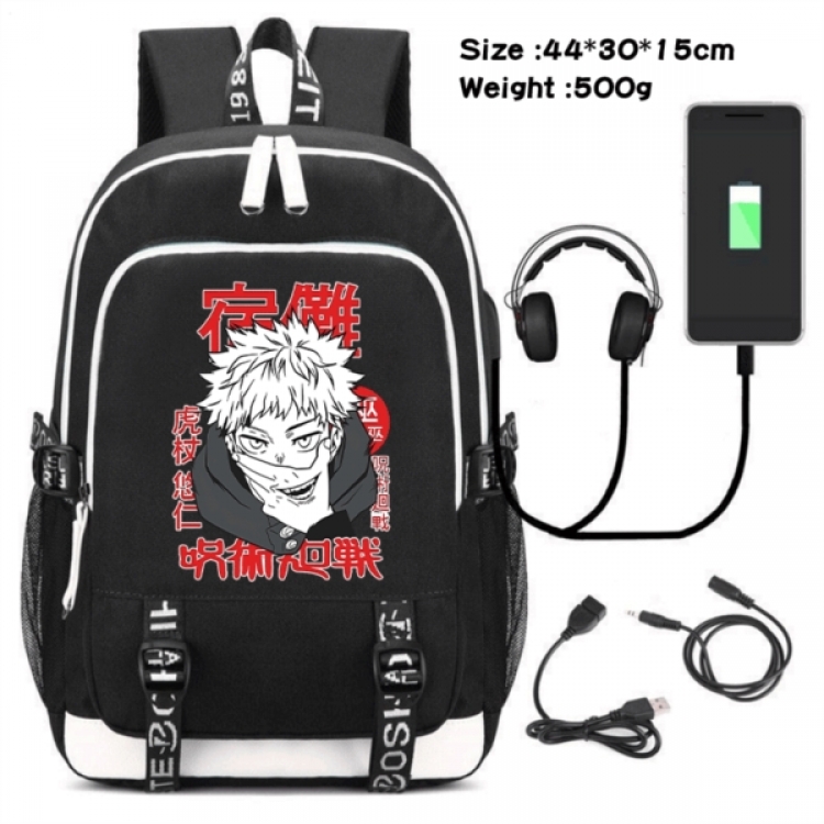 Jujutsu Kaisen Game Canvas Backpack Waterproof School Bag 44X30X15CM 500G