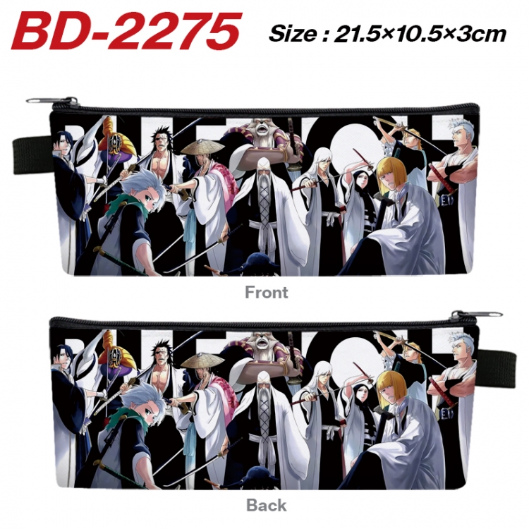 Bleach Anime PU Leather Zipper Pencil Case Stationery Box 21.5X10.5X3CM BD-2275