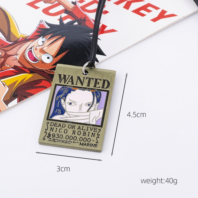 One Piece Animation peripheral leather rope necklace pendant price for 5 pcs