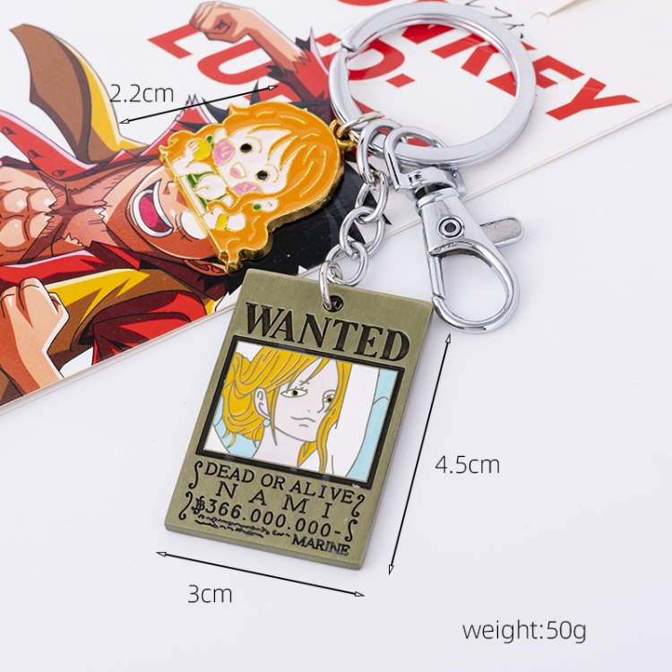  One Piece Anime peripheral double pendant keychain pendant