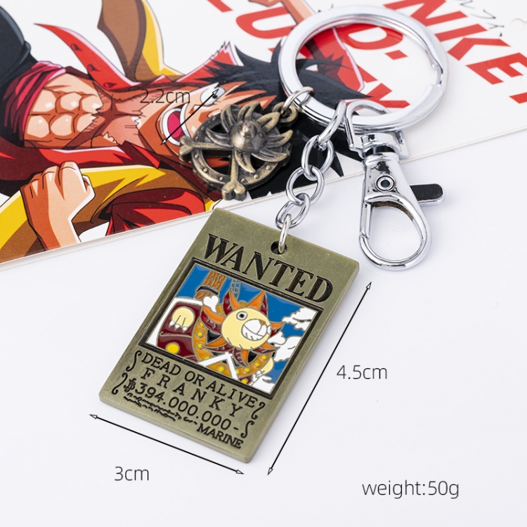  One Piece Anime peripheral double pendant keychain pendant