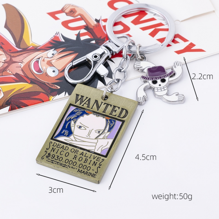  One Piece Anime peripheral double pendant keychain pendant