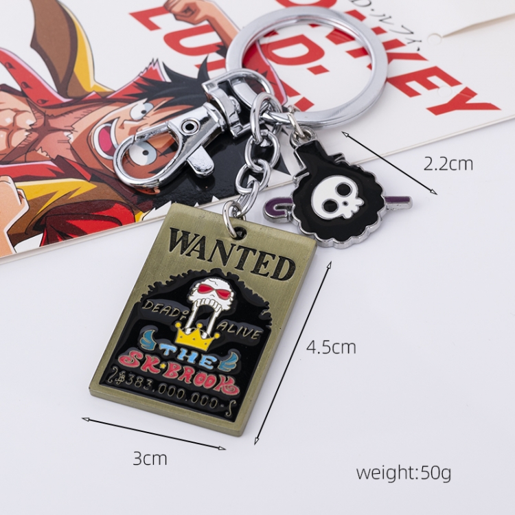  One Piece Anime peripheral double pendant keychain pendant