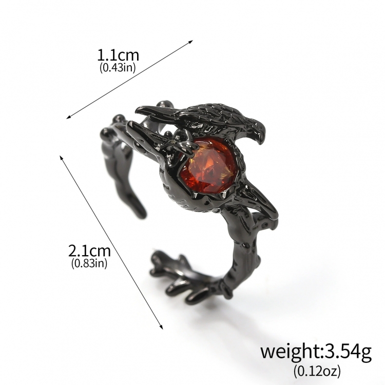 Love and DeepspaceLove and Deepspace Crow Ring Metal Ring OPP Packaging price for 5 pcs R00187-02