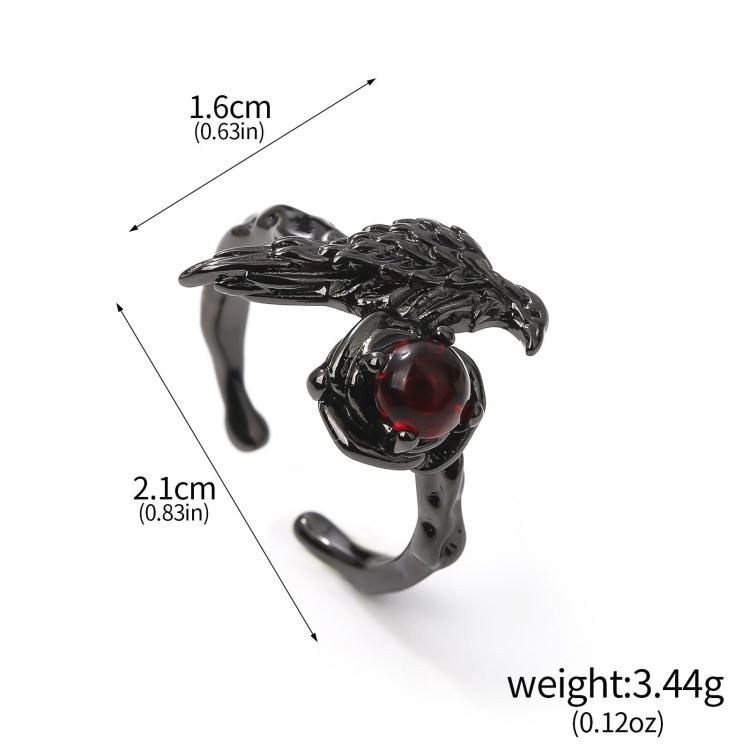 Love and DeepspaceLove and Deepspace Crow Ring Metal Ring OPP Packaging price for 5 pcs R00187-01