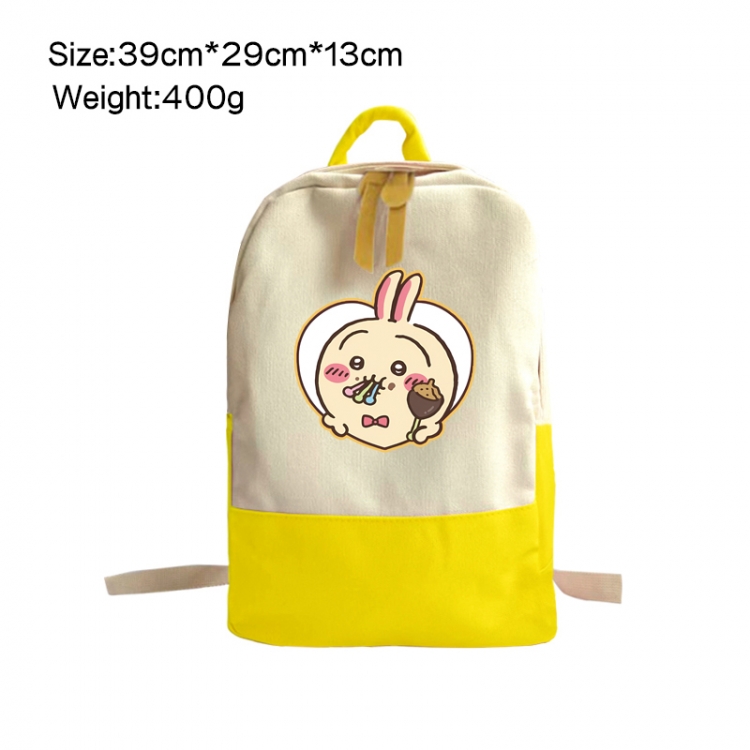 Chiikawa Anime Surrounding Canvas Colorful Backpack 39x29x13cm