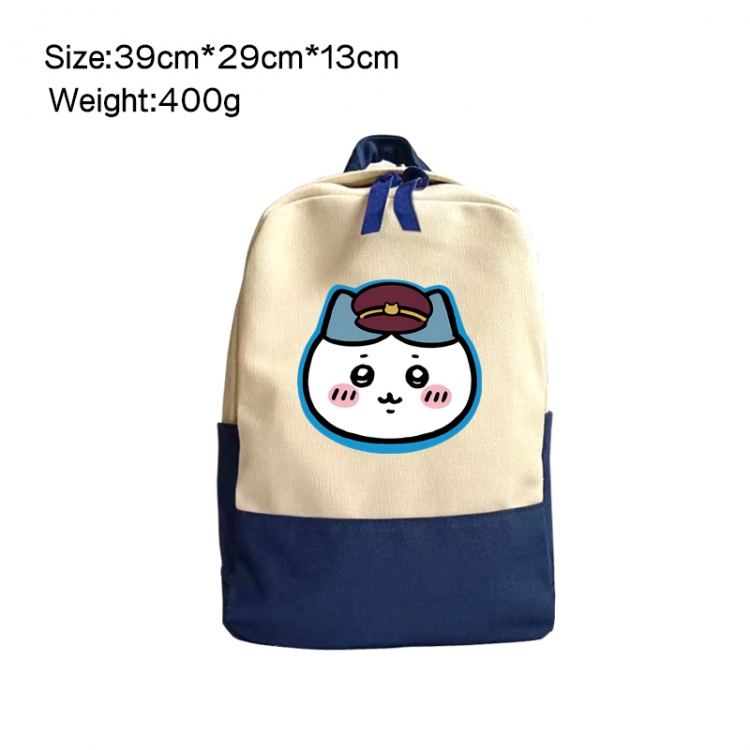 Chiikawa Anime Surrounding Canvas Colorful Backpack 39x29x13cm