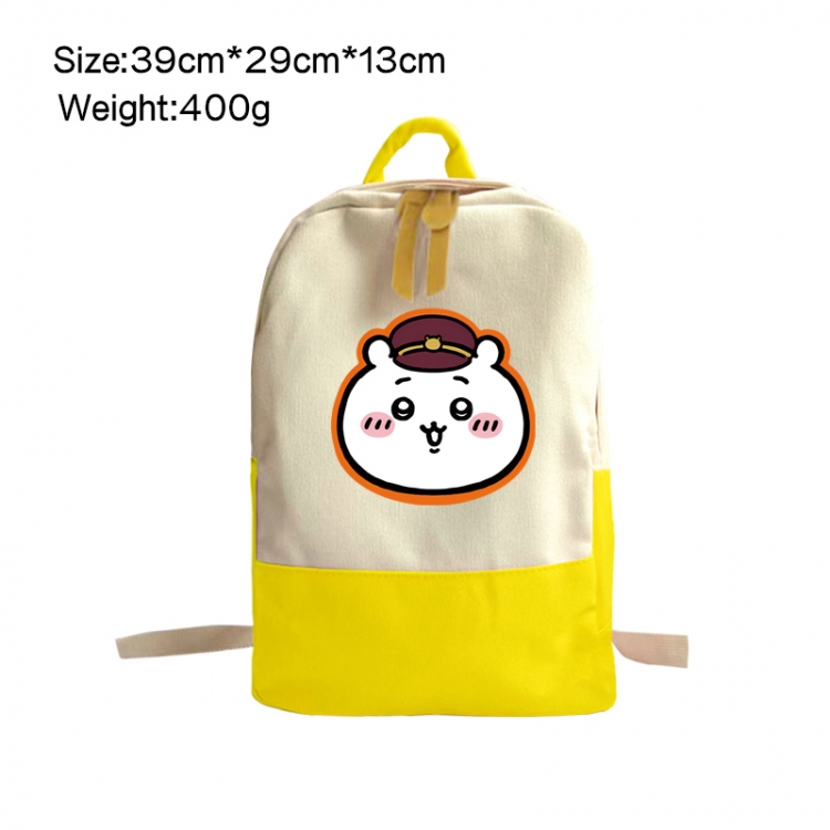 Chiikawa Anime Surrounding Canvas Colorful Backpack 39x29x13cm