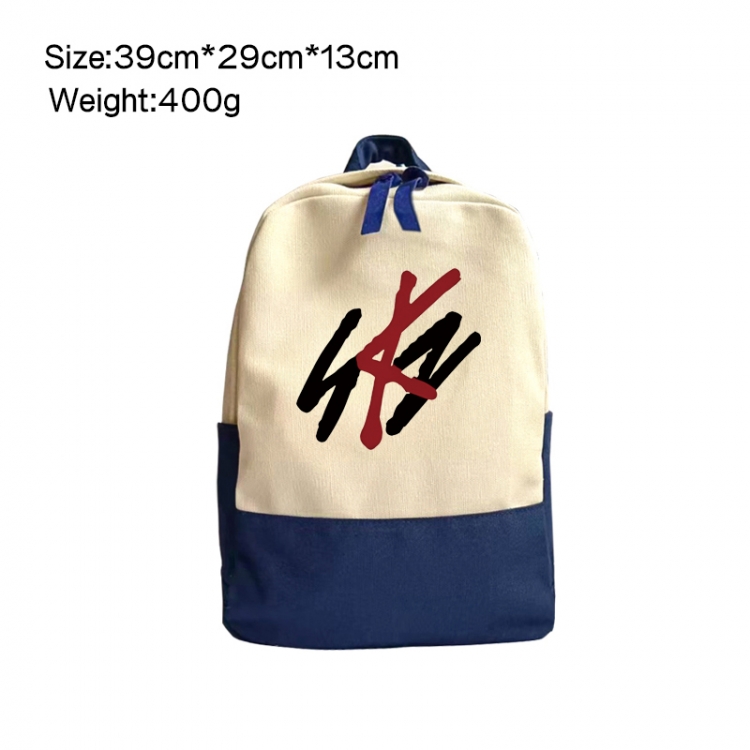 straykids Anime Surrounding Canvas Colorful Backpack 39x29x13cm