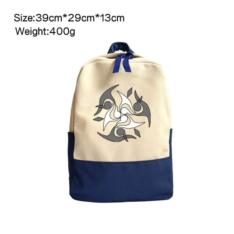 Honkai: Star Rail Anime Surrounding Canvas Colorful Backpack 39x29x13cm