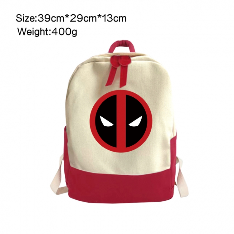 superhero Anime Surrounding Canvas Colorful Backpack 39x29x13cm