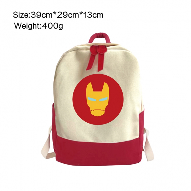 superhero Anime Surrounding Canvas Colorful Backpack 39x29x13cm