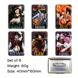 One Piece Anime square tinplat...